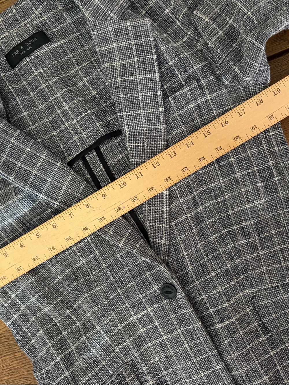 Rag & Bone grey check deconstructed check ames blazer (missing size) - Picture 13 of 16